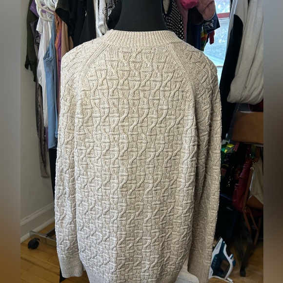 Banana Republic Marble Cable-Knit Sweater Petite Large - Picture 4 of 4
